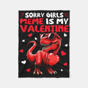 Entschuldigung Mädchen Meme ist mein Valentinstag Fleecedecke