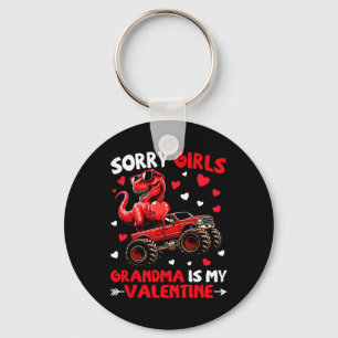 Entschuldigung Mädchen Oma ist mein Valentins-Dino Schlüsselanhänger