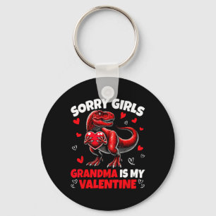 Entschuldigung Mädchen Oma ist mein Valentins-Dino Schlüsselanhänger