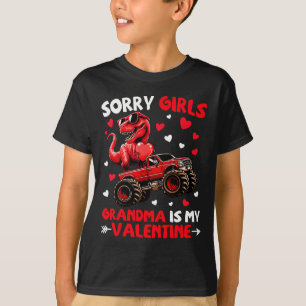 Entschuldigung Mädchen Oma ist mein Valentins-Dino T-Shirt