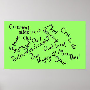 Entschuldigung Mein Französisch ~ Poster / Print