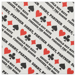 Entschuldigung, Partner hätte die Ehre nicht bezah Stoff