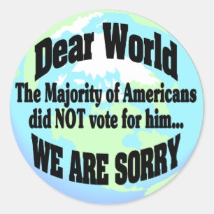 Entschuldigung Runder Aufkleber