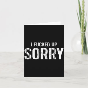Entschuldigung Tut Mir Leid Ehemann Freund Karte