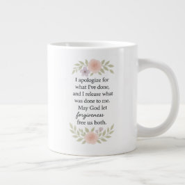 Entschuldigung/Vergebung Jumbo-Tasse