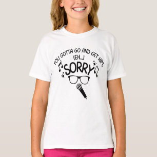 "Entschuldigung" X-Factor-Typ Lyrics Meme T-Shirt