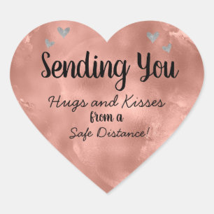 Entsende Liebe Herz-Aufkleber