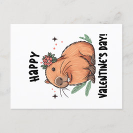 Entsendung der Capybara-Liebe zum Valentinstag Postkarte