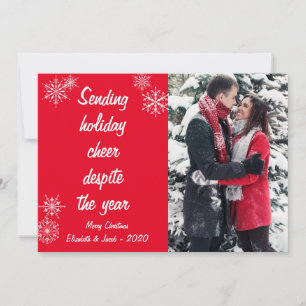 Entsendung von Feiertagsjubeln trotz Foto des Jahr Feiertagskarte