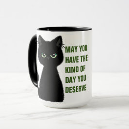Entsetzliche Katze Sarcastic Spaß Kaffee Tee Kakao Tasse