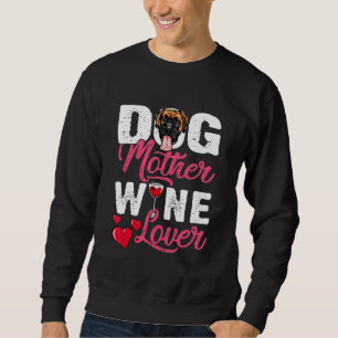 Entsetzter Boxer Dog Mutterwein Sweatshirt