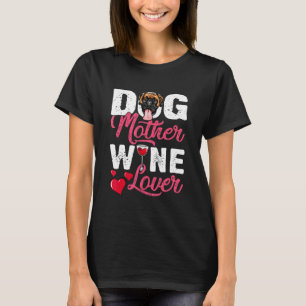 Entsetzter Boxer Dog Mutterwein T-Shirt