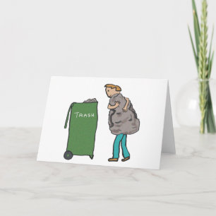 Entsorgen Sie den Müll Karte