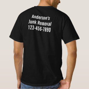 Entsorgungsfirmen Name Telefonnummer Schwarz T-Shirt