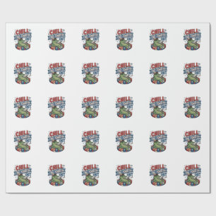 Entspann den Vierten lustiges Alligator-Sommer-Shi Geschenkpapier