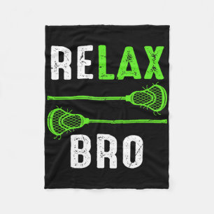 Entspann dich, Bruder, Vintage-Lacrosse Fleecedecke
