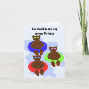 Entspann dich, es ist dein Geburtstag Karte