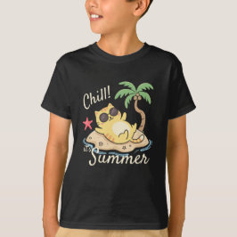 Entspann dich, es ist Sommer Retro-Strand-Design T-Shirt