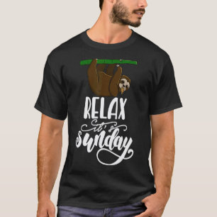 Entspann dich, es ist Sonntag Verschlafener Kopf T-Shirt