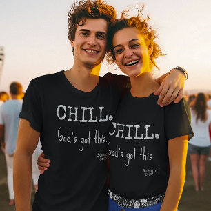 Entspann dich, Gott wird es schon richten Schrift  T-Shirt