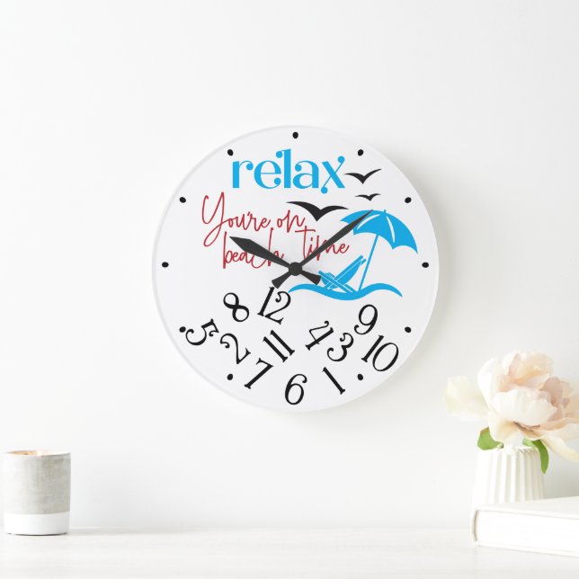 Entspann dich große wanduhr (Zuhause)
