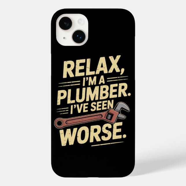 Entspann dich, ich bin Klempner - Klempner Lustig  Case-Mate iPhone Hülle (Rückseite)
