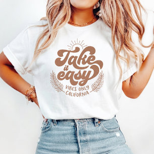 Entspann dich Kalifornien-Vibes Retro-Boho T-Shirt
