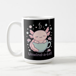 Entspann-dich-viel Süßer Axolotl in Teetasse Kawai