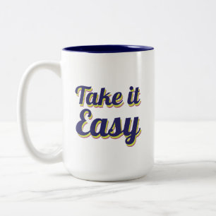 Entspann dich zweifarbige tasse