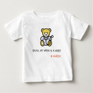 Entspann meine Mutter als Heldenschwester Baby T-shirt