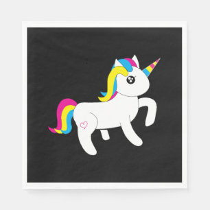 Entspanne dich Sei ein Einhorn Serviette