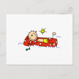 Entspannen bei Luftmatratzen Postkarte