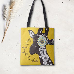 Entspannen - Gelber Funny Giraffe
