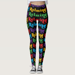 Entspannen, mehrfarbig, Retro Leggings