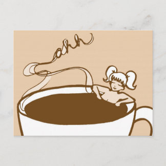 Entspannen mit Kakao Postkarte