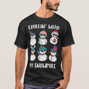 Entspannen mit meiner Snowmies-Familie Pyjama Schn T-Shirt