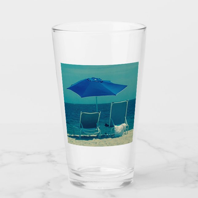 Entspannen Sie am Blue Beach Sand 4Tara Glas (Vorderseite)