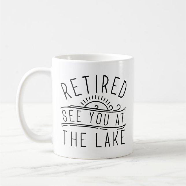 Entspannen Sie am See Kaffeetasse (Links)