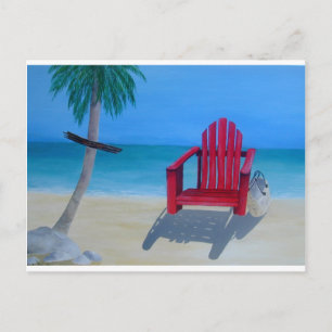 Entspannen Sie am Strand Postkarte