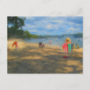 Entspannen Sie am Strand von Clareville, NSW Postkarte