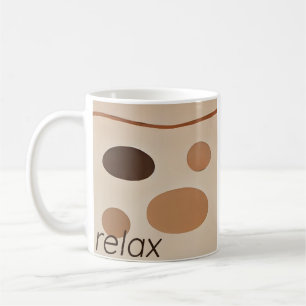 Entspannen Sie bei der Tasse der sanften Zen Retre