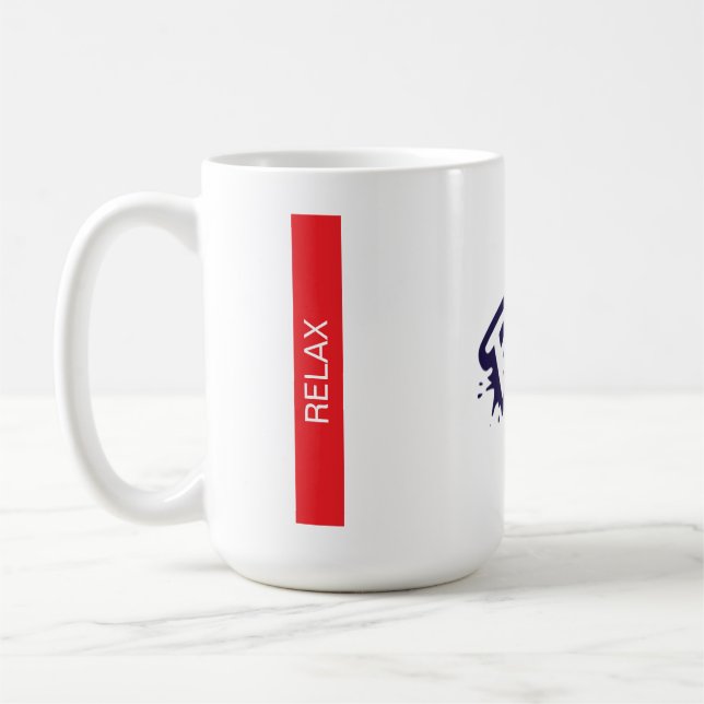 Entspannen Sie bei klassischer Tasse, 11 oz Kaffeetasse (Links)