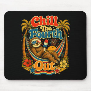 Entspannen Sie den vierten lustigen Faultier Somme Mousepad