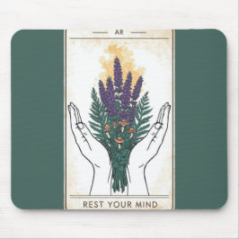 Entspannen Sie Ihren Geist Retro-Tarotkarten-Mausp Mousepad