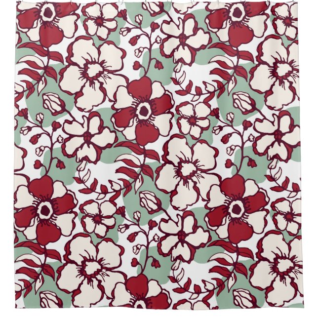 Entspannen Sie im Bad mit stilvollen Duschvorhänge Duschvorhang (Vorderseite)