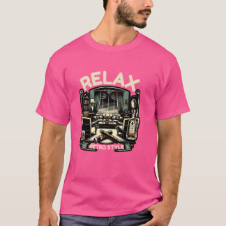 Entspannen Sie in der Whiskey Lounge Retro Style R T-Shirt