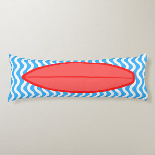 Entspannen Sie mit Red Blue Waves Surfen Kissen
