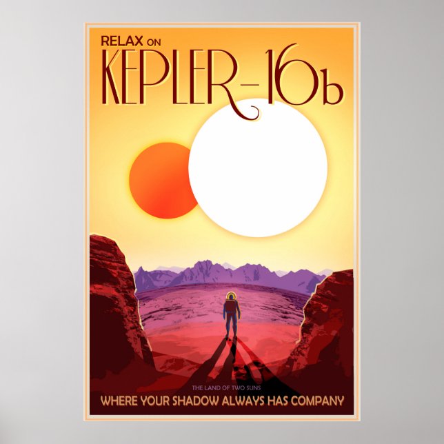 Entspannen Sie sich auf Kepler-16b Poster (Vorne)