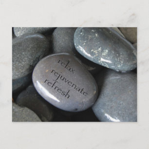 entspannen Sie sich bei einer Erneuerung Postkarte