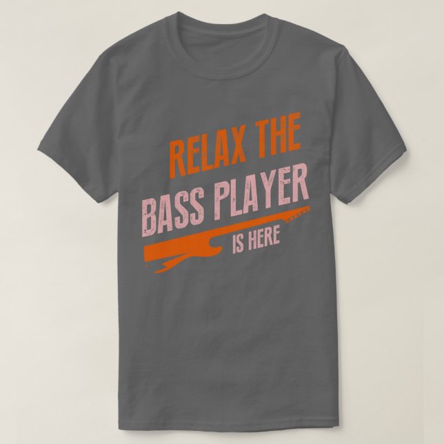 entspannen Sie sich beim Bass-Player T-Shirt (Design vorne)